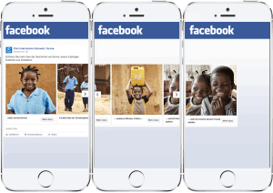 Facebook Kampagne für Plan Schweiz